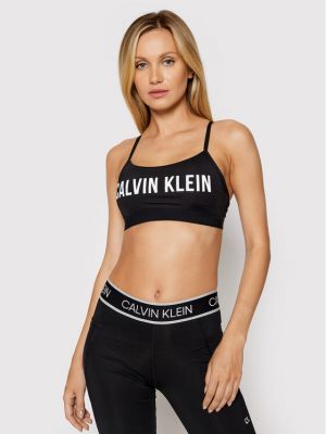 Sportski top Calvin Klein Performance crna