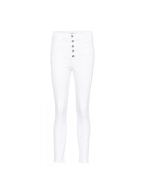 Obcisłe spodnie skinny fit J-brand białe
