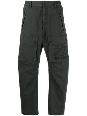 Pantalones cargo con estampado Dsquared2 gris