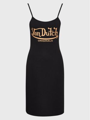 Slim fit ruha Von Dutch fekete