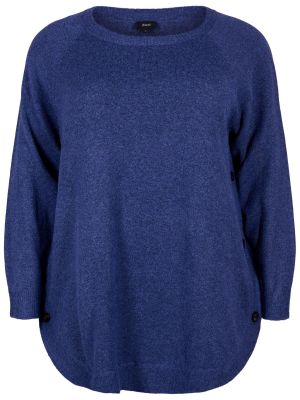 Пуловер Zizzi синьо
