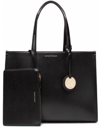 Nákupná taška Emporio Armani čierna