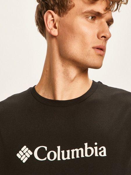 Тениска с дълъг ръкав с принт Columbia черно