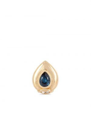 Boucles d'oreilles à boucle Christian Dior bleu