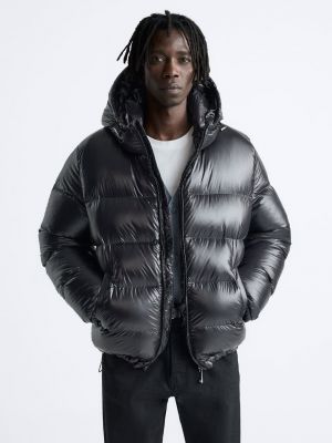 Длинная куртка Zara черный