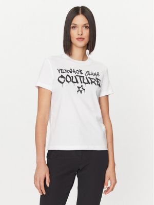 Priliehavé tričko Versace Jeans Couture biela