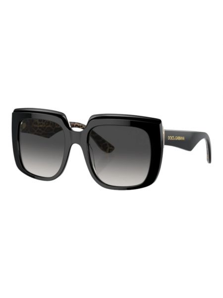 Okulary przeciwsłoneczne w panterkę Dolce And Gabbana czarne