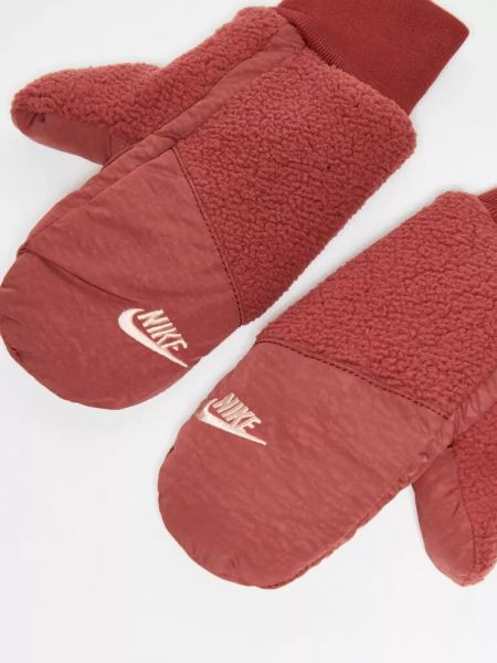 Флисовые перчатки Nike розовые