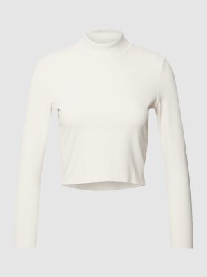 Bluzka ze stójką z długim rękawem Nike Training biała