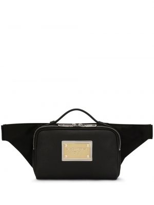 Кожаный колан Dolce & Gabbana черно