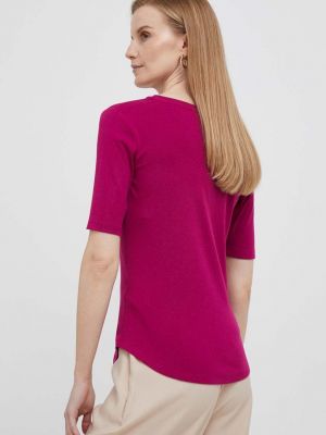Tričko Lauren Ralph Lauren fialové