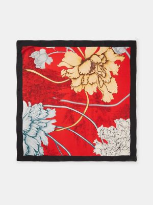 Pañuelo de flores con estampado Donatzelli rojo