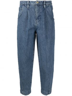 Plissert jeans 7/8 Frame blå