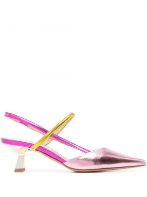 Slingback pumpar med remmar Roberto Festa rosa