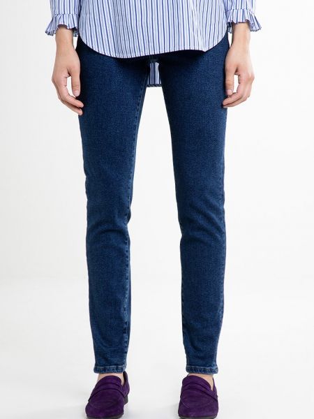 Jeansy skinny slim fit Versace Jeans niebieskie