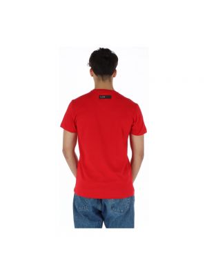 Camisa con estampado manga corta Plein Sport rojo