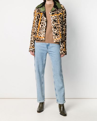 Leopardimustriga mustriline jakk Liska pruun