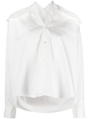 Памучна блуза Mm6 Maison Margiela бяло