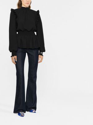 Figurbetonter bluse Versace Jeans Couture schwarz