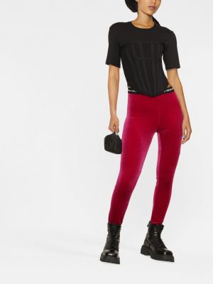 Leggings mit print Versace Jeans Couture pink