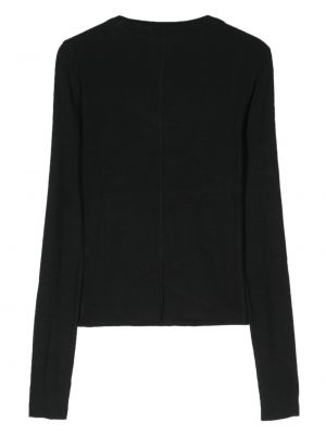 Sweatshirt mit rundem ausschnitt Frame schwarz
