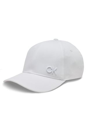 Șapcă din bumbac Calvin Klein alb
