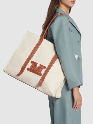 Shopper handtasche aus baumwoll Max Mara