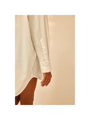 Blusa de algodón oversized Semicouture blanco