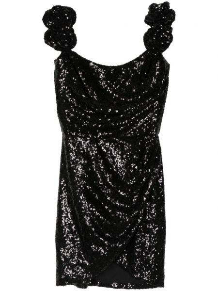 Robe de soirée à paillettes Costarellos noir