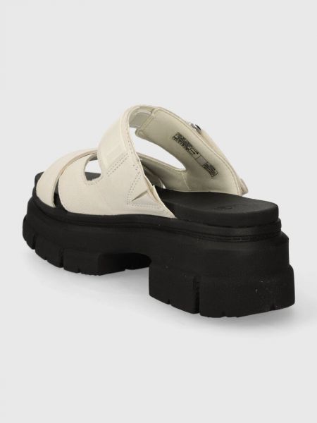 Papuci cu platformă Ugg bej