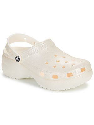 Classico zoccoli con platform Crocs beige