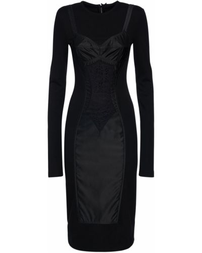 Šaty ke kolenům Dolce & Gabbana - Černá