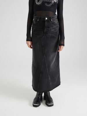 Džínsová sukňa Monki čierna