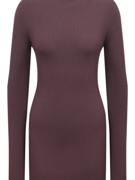Шерстяной пуловер Rick Owens фиолетовый