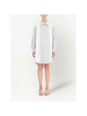 Sukienka koszulowa Mm6 Maison Margiela biała