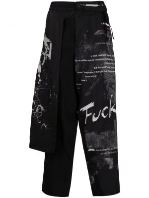 Pantaloni cu picior drept Yohji Yamamoto