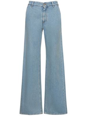 Bavlněné džíny relaxed fit Mm6 Maison Margiela modré