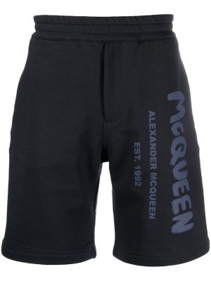 Bermudas à imprimé Alexander Mcqueen bleu