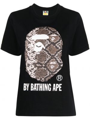 T-shirt mit print A Bathing Ape® schwarz