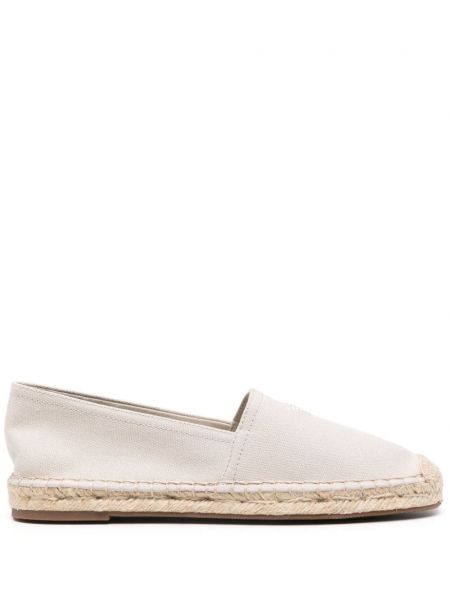 Işlemeli espadril Emporio Armani bej