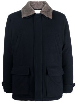 Manteau en laine Eleventy bleu