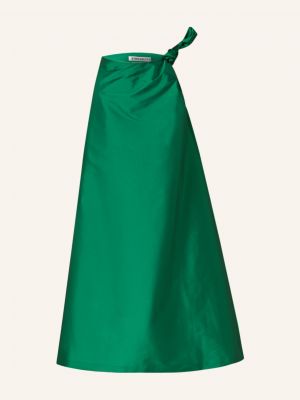 Zielona satynowa długa spódnica Bernadette