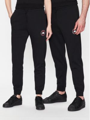 Sportovní kalhoty s hvězdami Converse černé