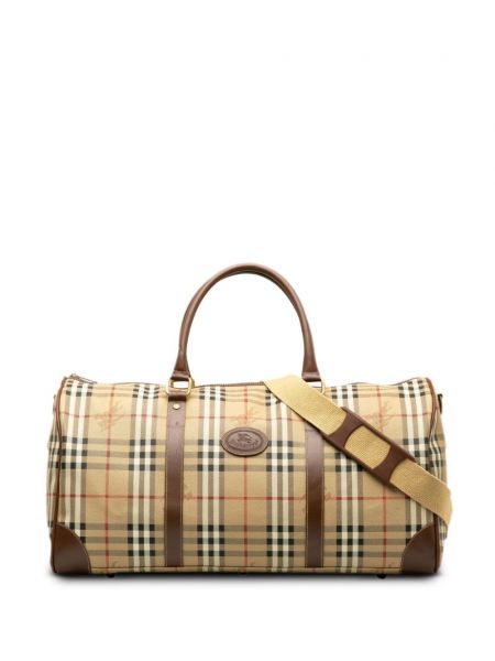 Καρό τσάντα ταξιδιού Burberry Pre-owned