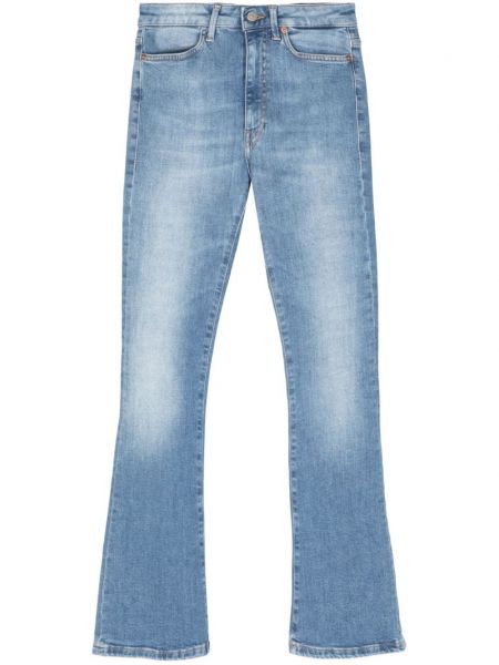 Kõrge vöökohaga alt laienevad teksapüksid Dondup sinine