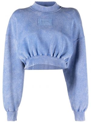 Sweatshirt aus baumwoll Moschino Jeans blau