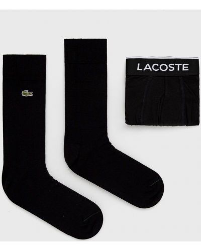 Чорапи Lacoste черно