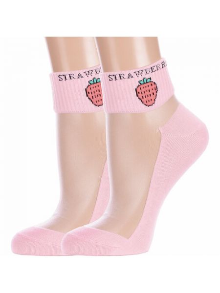Розовые носки Hobby Line