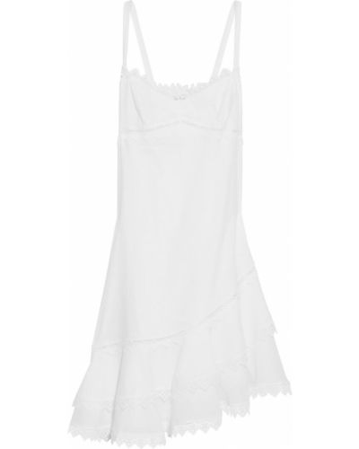 Bílé mini šaty bavlněné Charo Ruiz Ibiza