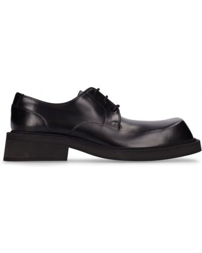Кожени обувки в стил дерби Balenciaga черно